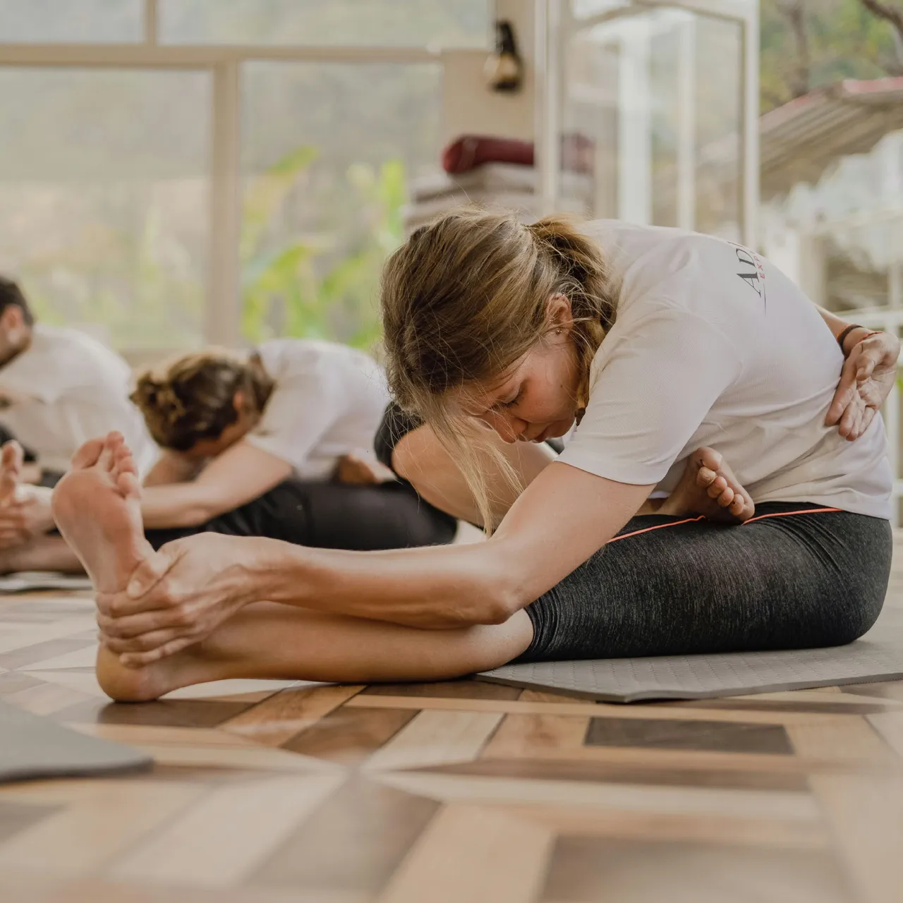 Group yoga class